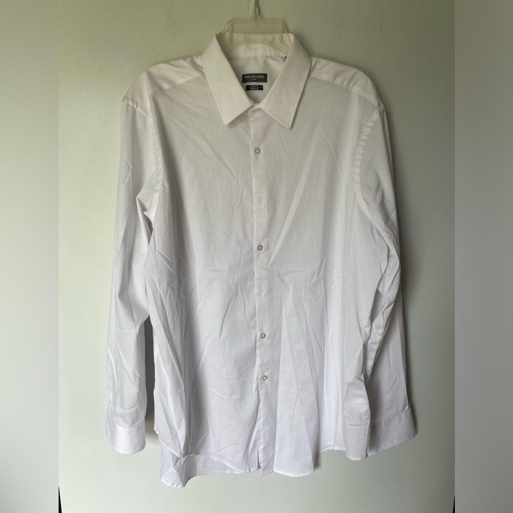 NWOT Van Heusen Flex Slim Fit Shirt, Size 17.5 - 34/35XL